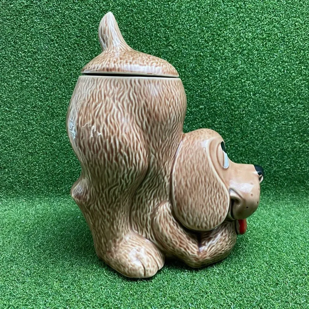 Vintage McCoy Thinking Hound Dog Ceramic USA Cookie Jar